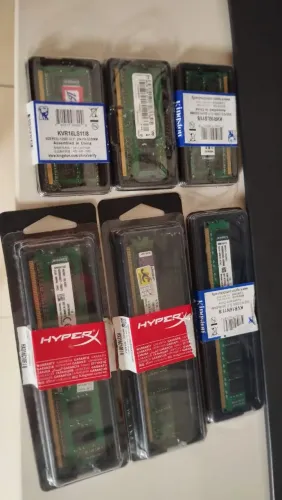 Memórias Kingston para Pcs Desktop e Notebook na garantia 