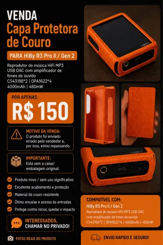 Capa case dap hiby