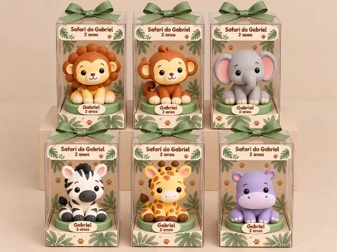 Lembrancinha Aniversário Personalizado Safari