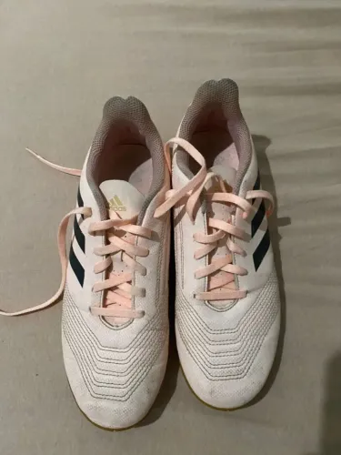 chuteira adidas predator futsal rosa claro tam 36