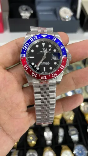 Relógio Rolex Pepsi Automático com tamanho de 40mm
