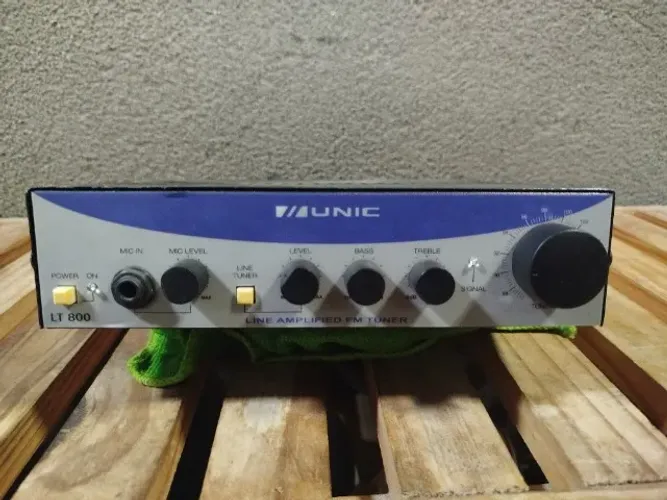 Amplificador Som Ambiente Unic LT 800 - Sintonizador FM e Mic 
