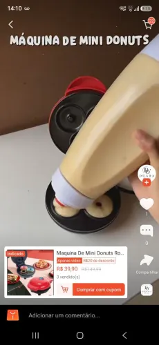 Vendo maniquina de mini donuts