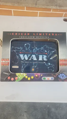 Jogo War Edição luxo de caixa de lata