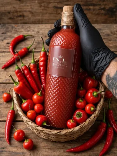Molho de pimenta artesanal