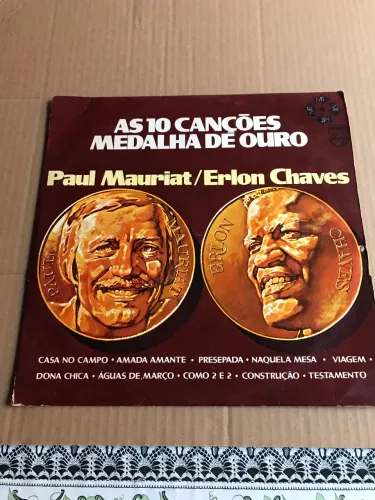 Lp As 10 canções medalha de ouro Erlon chaves/Paul Mauriat