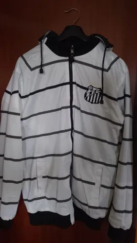 CASACO COM CAPUZ SANTOS FC DUPLA FACE ORIGINAL