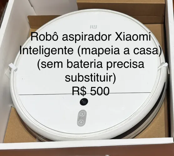 Robô aspirador Xiaomi (sem bateria)
