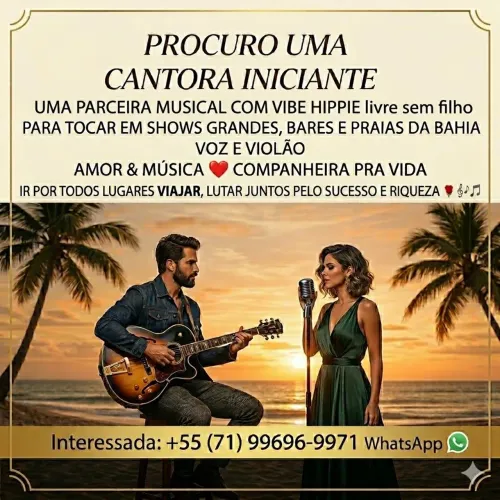 Preciso de uma cantora companheira