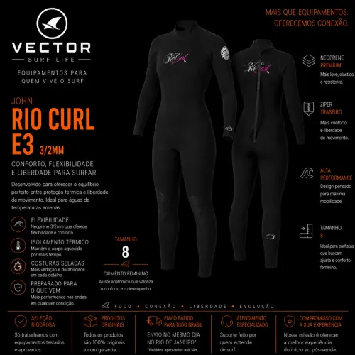 John feminino Rip curl zerado