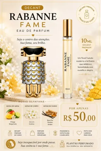 Decante perfume fame paco rabanne 