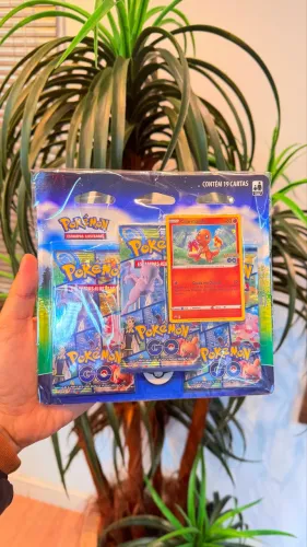 Pokémon GO Blister Triplo + Carta Promo Charmander Lacrado Original