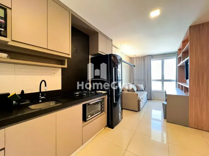 Flat mobiliado para locação Condomínio DNA Smart Style no Setor Bueno com 38m².