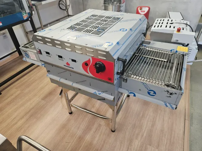 forno hibrido esteira 40cm para pizza e esfihas - a pronta entrega 