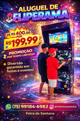 Locação de fliperama top das antigas 