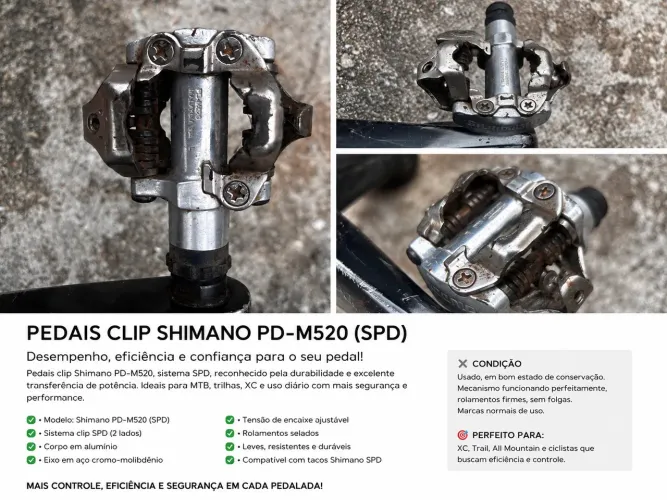 Pedais Clip Shimano SPD MTB