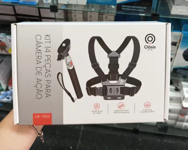 KIT 14 PEÇAS PARA CÂMERA DE AÇÃO