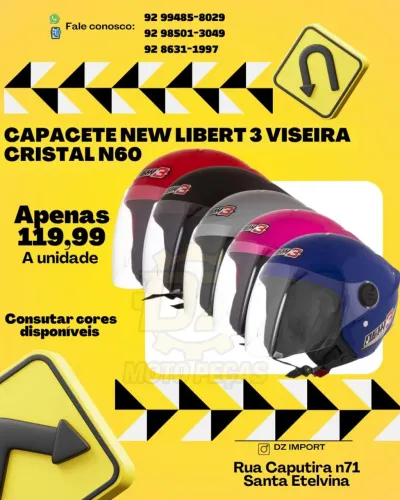 Capacete new liberty 3