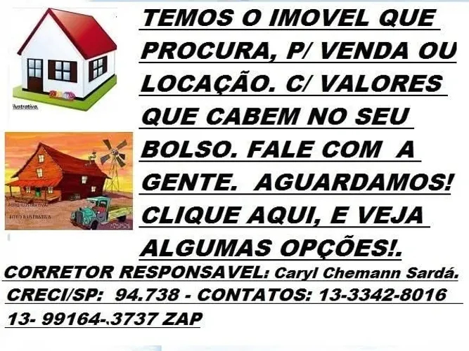 TEMOS O IMOVEL QUE PROCURA P/VENDA OU LOCAÇÃO >FALE COM A GENTE!!