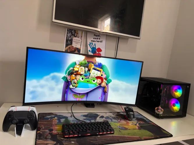 Pc gamer completo novo e garantia - Ryzen 7 5700G + monitor 24 + kit loja wyll informática