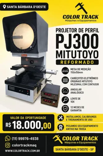 Projetor de Perfil PJ300 Mitutoyo reformado