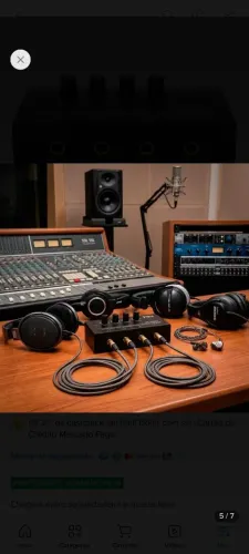Amplificador fone de ouvido 4 saídas p10