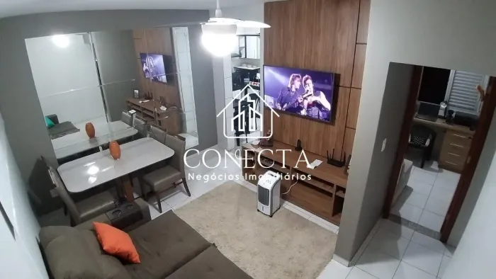 Apartamento mobiliado com 2 quartos e 2 vagas para aluguel no Bairro Patrimônio