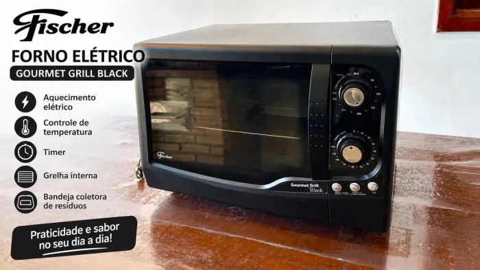 Forno Elétrico Fischer Gourmet Grill - Black