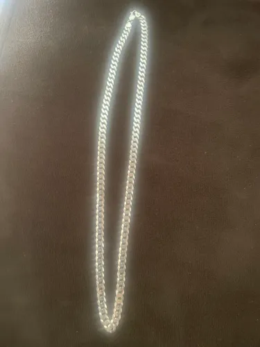 Cordão de prata,8mm