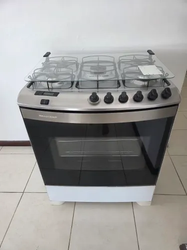 Fogão Brastemp Ative 5 Bocas acendimento Automático e com Timer 96L - Inox - Bivolt