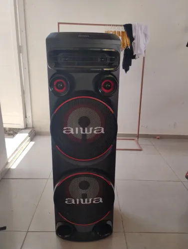 Torre de som Aiwa 2.300W ( comprada julho 2026)
