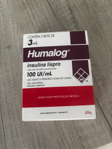 Refil Humalog caixa com 5 