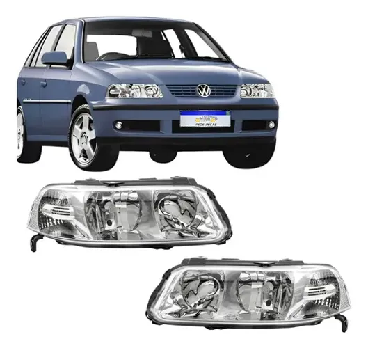 Par Farol Vw Gol Saveiro Parati G3 1999 A 2005 Foco Duplo Ambos Lados