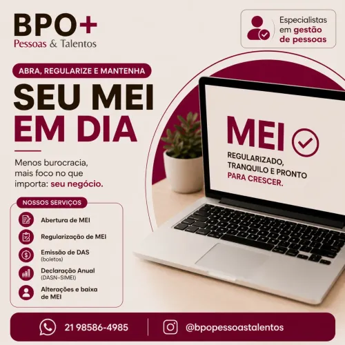 Quer abrir seu MEI ou REGULARIZAR? Fale comigo