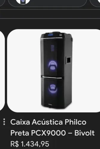 Caixa de Som PCX9000 philco vendo ou troco