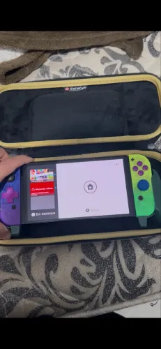 Switch Oled Splatoon 3 - Todos acessórios originais
