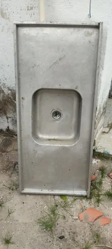Vendo bancada de inox con cuba