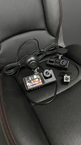 Câmera Veicular Full HD Tela LCD Gravador DVR Carro - AJ-S09