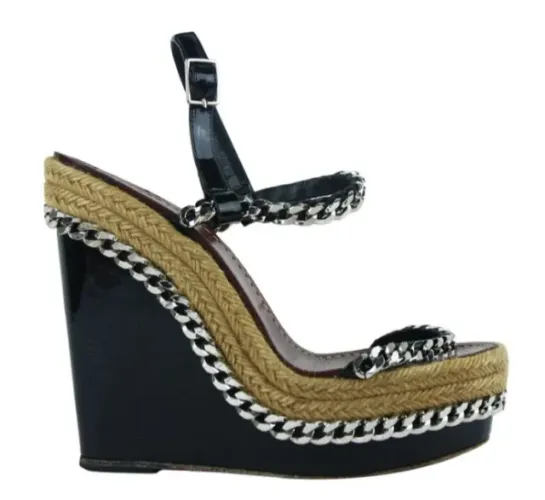 Plataforma Anabela Christian Louboutin Macarena