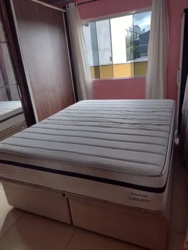 Cama Box Queen Ortobom com baú