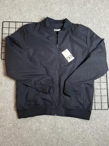 Jaqueta Bomber da Zara Azul Marinho 