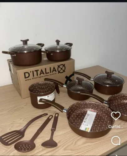 Conjunto de panelas lindas para sua cozinha