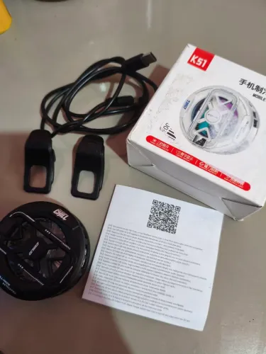 Cooler para celular na caixa