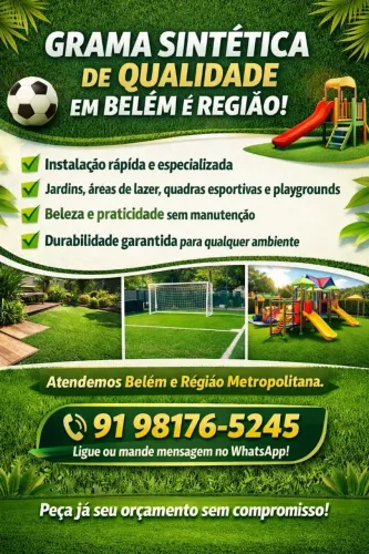 Instalação de grama sintética