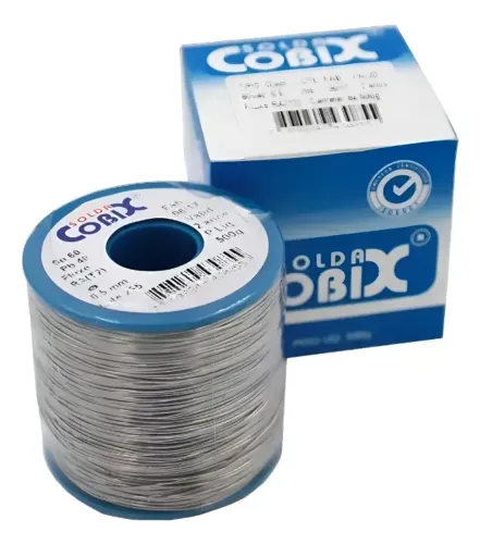 Solda Estanho 60x40 1,5mm C/ Fluxo Ra (t2) Rolo 500g - Cobix