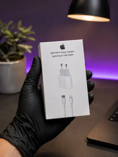 Carregador para iPhone 20W Carga Rápida USB-C + Cabo Lightning
