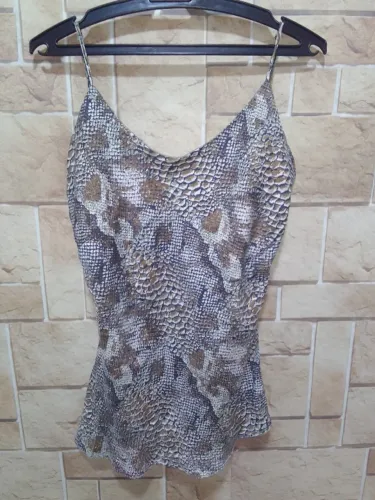 Blusa Regata Feminina Estampa Cobra Original Zoomp Tam P