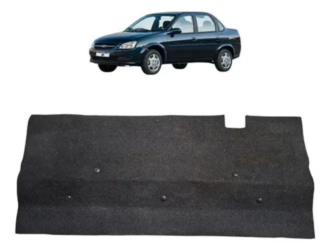 Tapete Carpete Assoalho Chevrolet Corsa Classic 2014 Uzad0 Preto