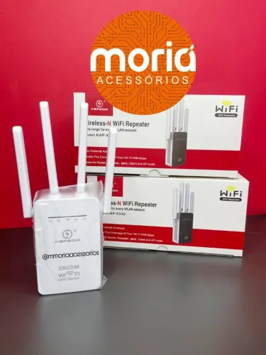 Repetidor de Sinal Wi-Fi 4 Antenas 2.4ghz