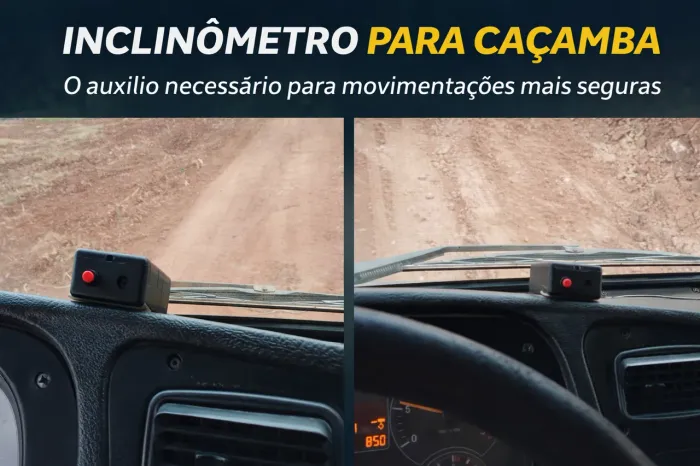 Inclinômetro para caçamba 
